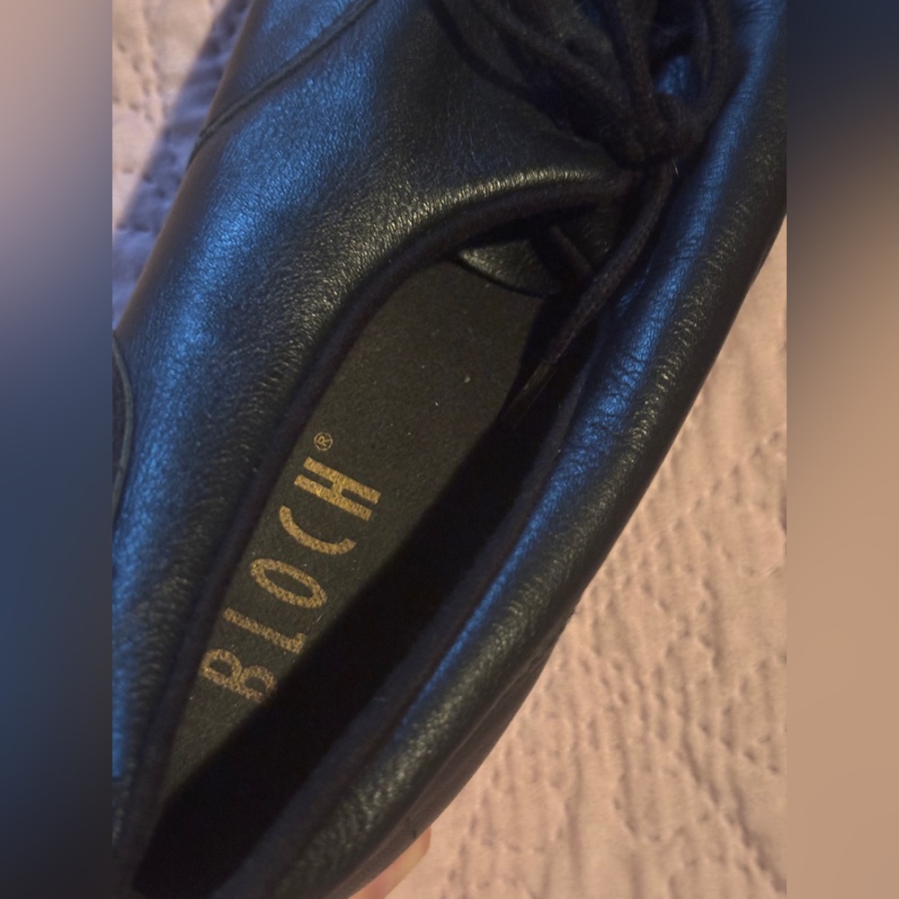 BLOCH Black Leather Tap Dance Shoes with Metal Taps Shockwave SIZE 9 M - Picture 10 of 10